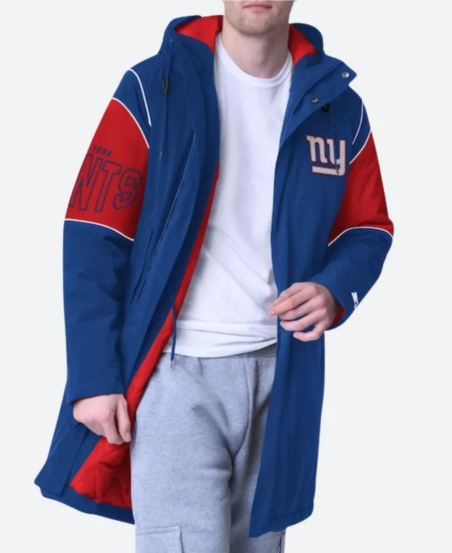 New York Giants Dynasty Polyfill Stadium Coat