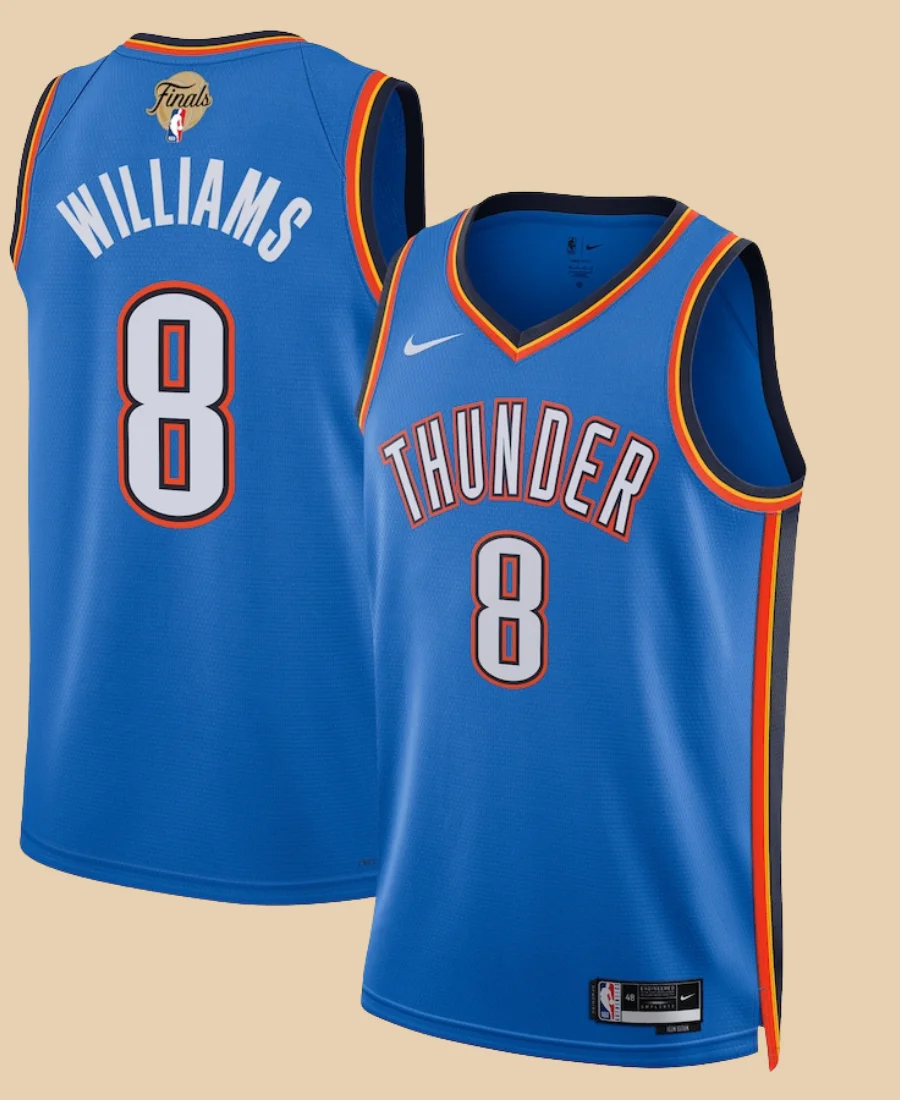 OKC Thunder Jalen Williams Blue Jersey