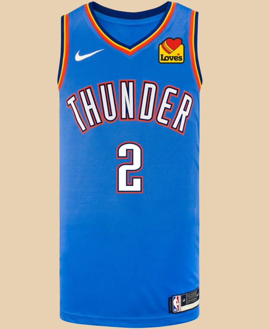OKC Thunder Shai Gilgeous Alexander Blue Jersey