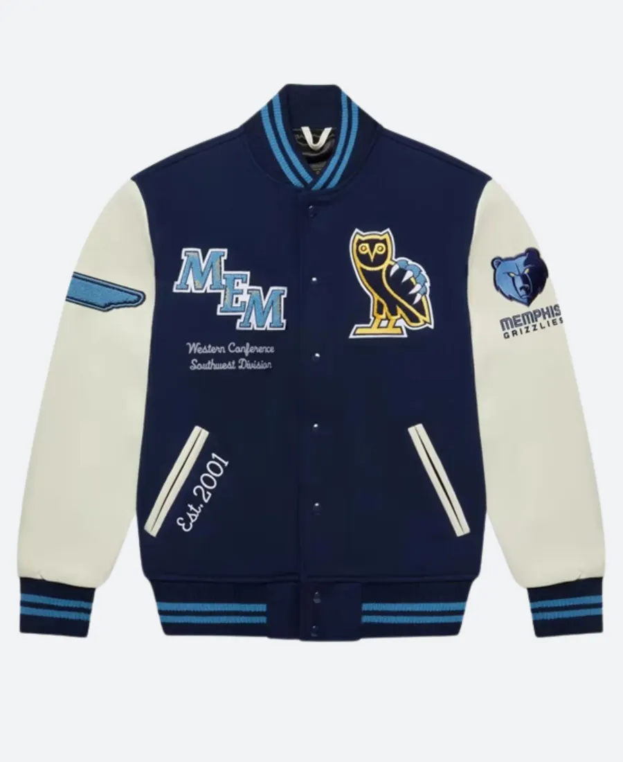 OVO Memphis Grizzlies Varsity Jacket