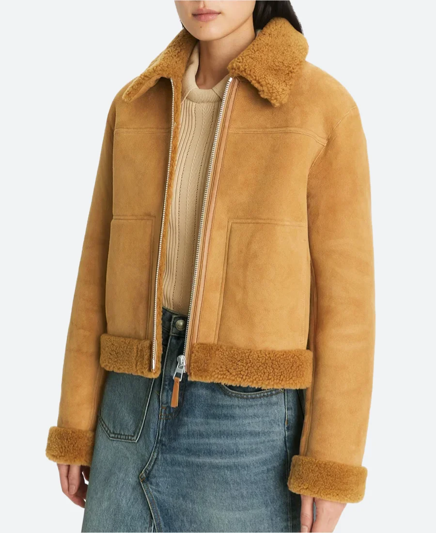 Olivia Ponton Suede Leather Jacket