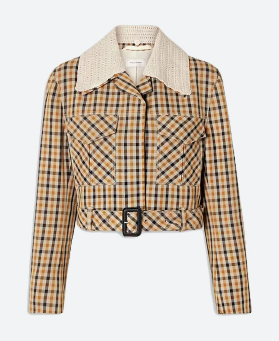 Only Murders In The Building S03 Mabel Mora Plaid Jacket