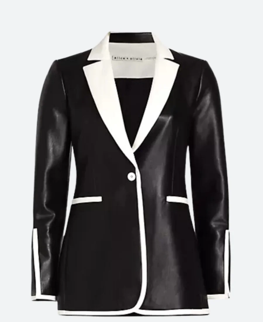 Only Murders In The Building S04 Bev Melon Leather Blazer
