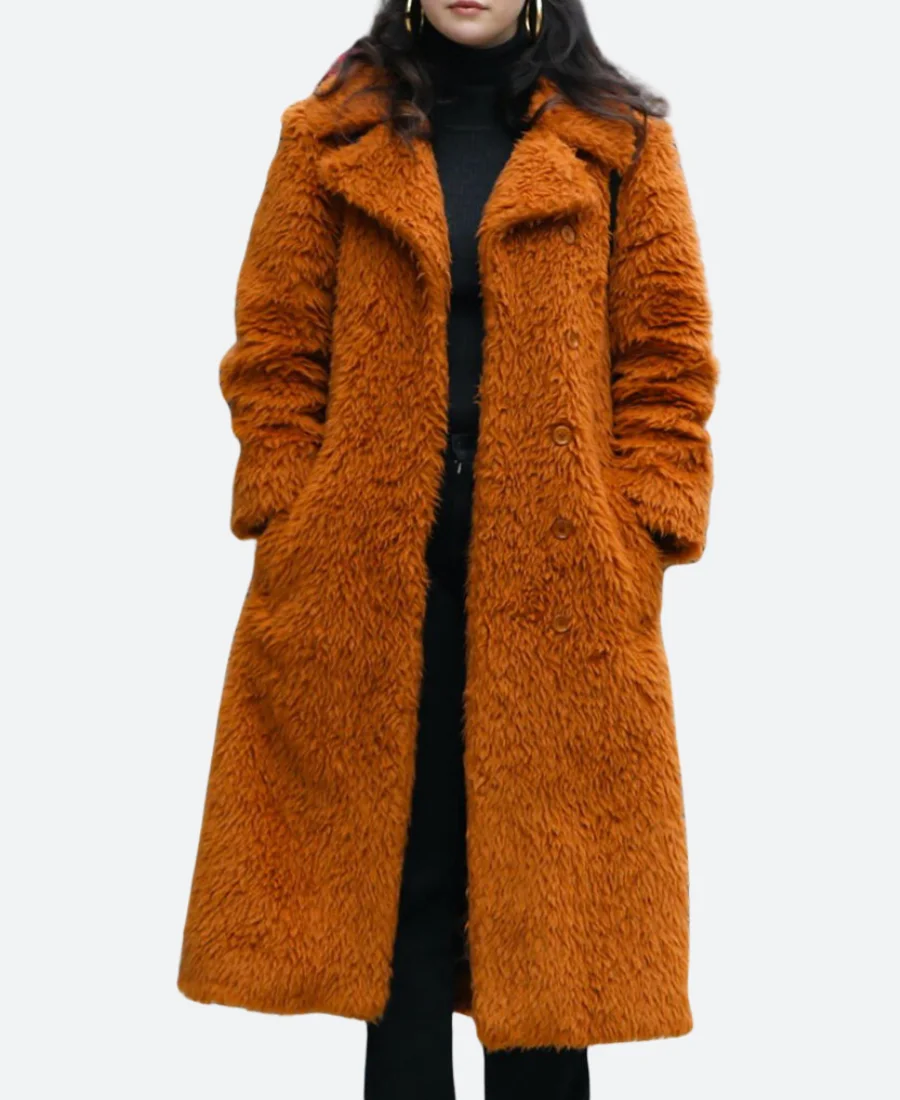 Only Murders in the Building S04 Mabel Mora Fur Long Coat