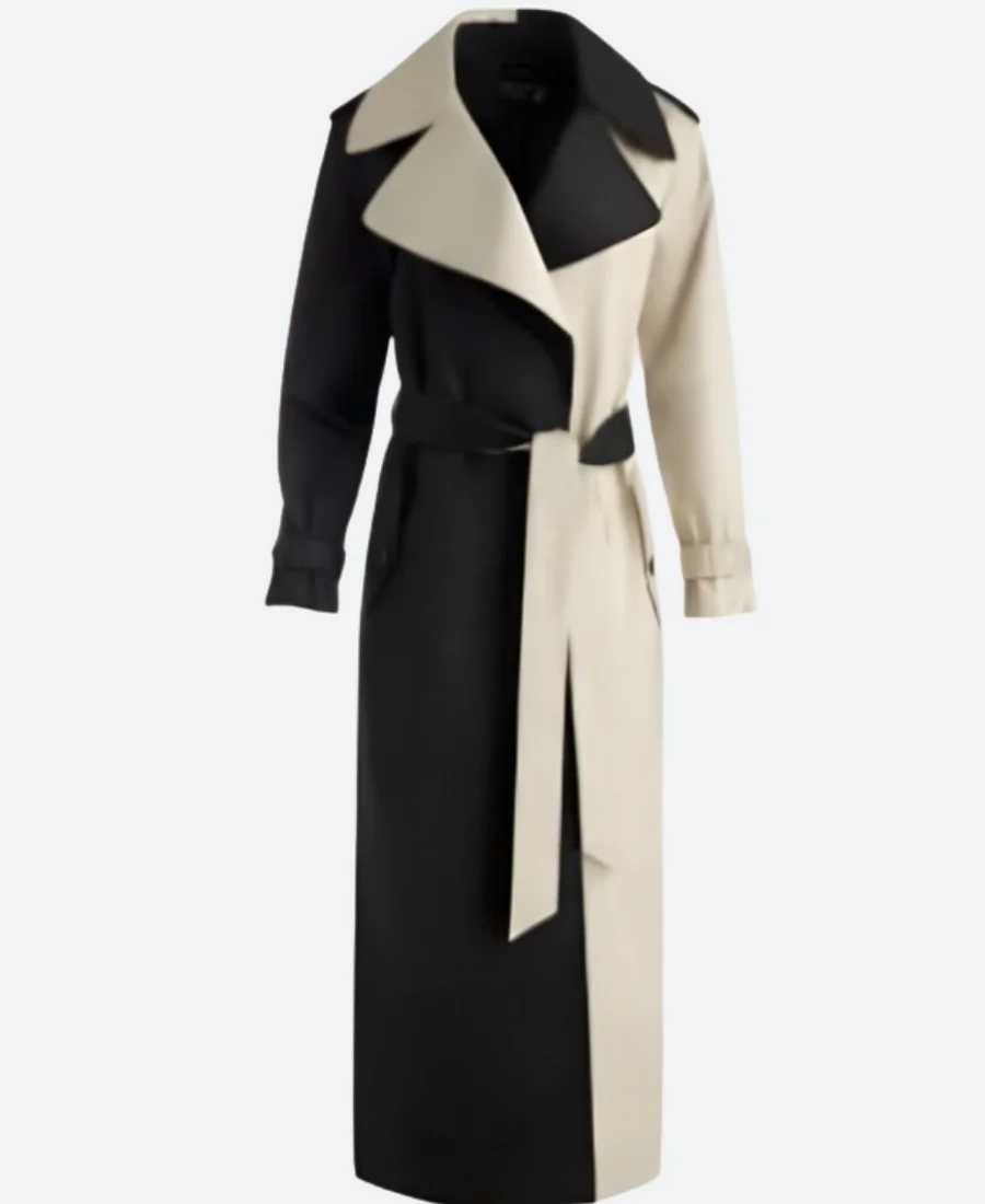 Only Murders in the Building S04 Selena Gomez Two Tone Coat