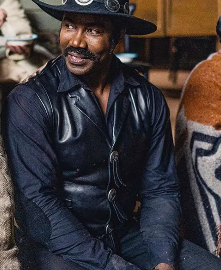 Outlaw Johnny Black 2023 Johnny Leather Vest Front Image