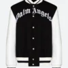 Palm Angels X 50 Bear Black Varsity Jacket Front Image