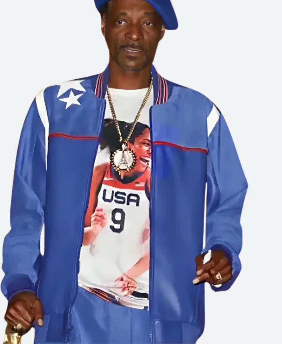 Paris Olympic 2024 Snoop Dogg Leather Jacket