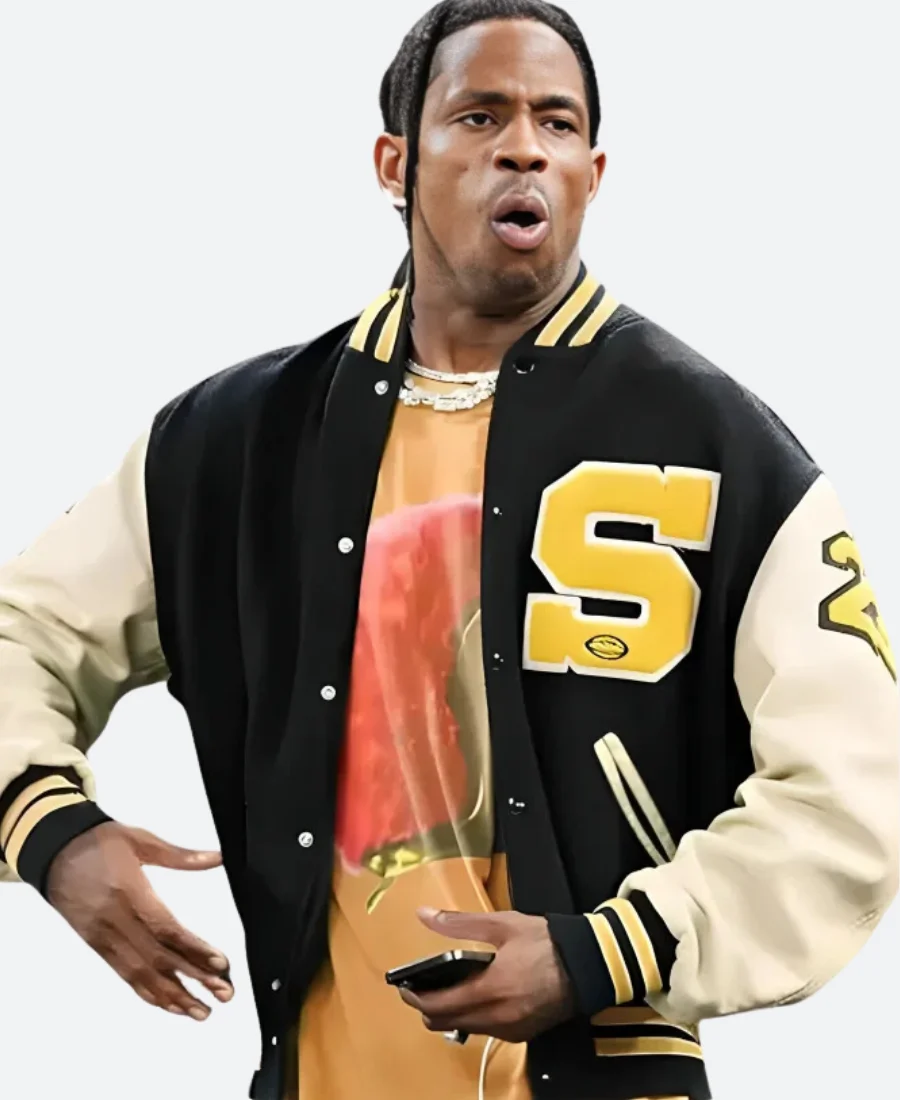 Paris Olympic 2024 Travis Scott Varsity Jacket