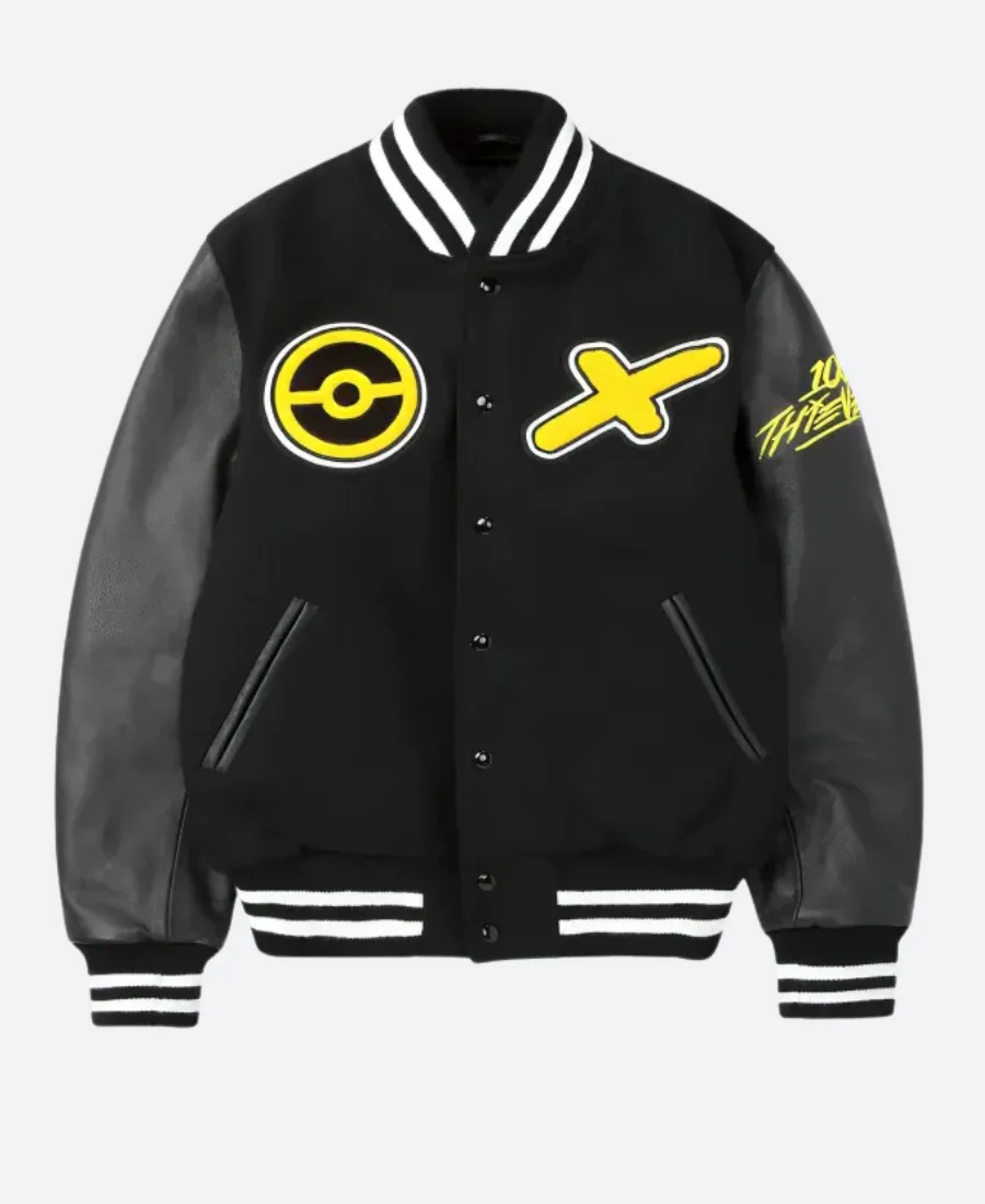 Pikachu Golden Bear Varsity Jacket