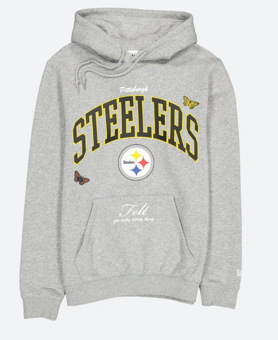 Pittsburgh Steelers Felt Hoodie