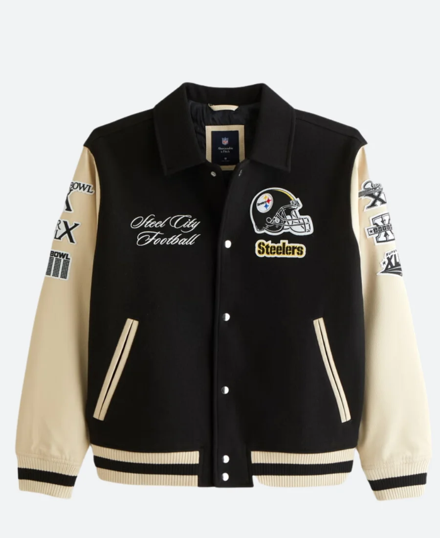 Pittsburgh Steelers Letterman Varsity Jacket