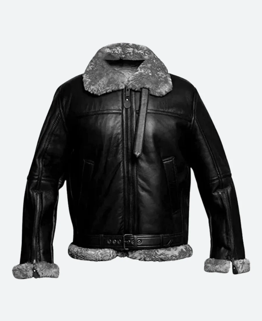 RAF Shearling Leather Aviator Jacket