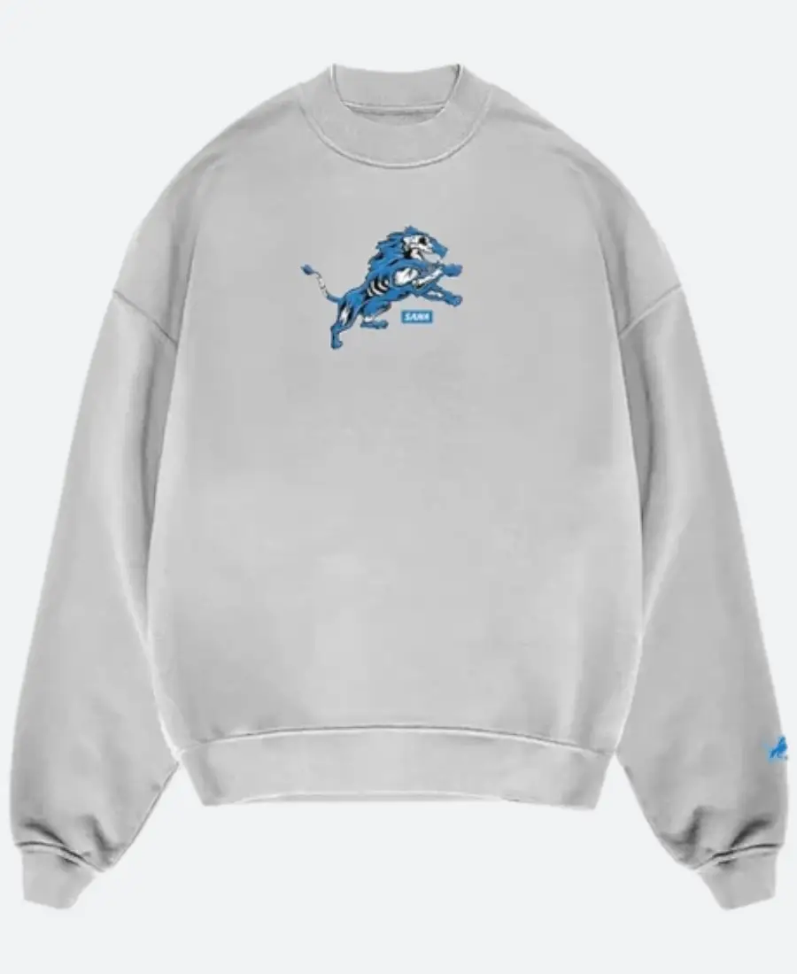 SANA X Detroit Lions Skeleton Sweatshirt