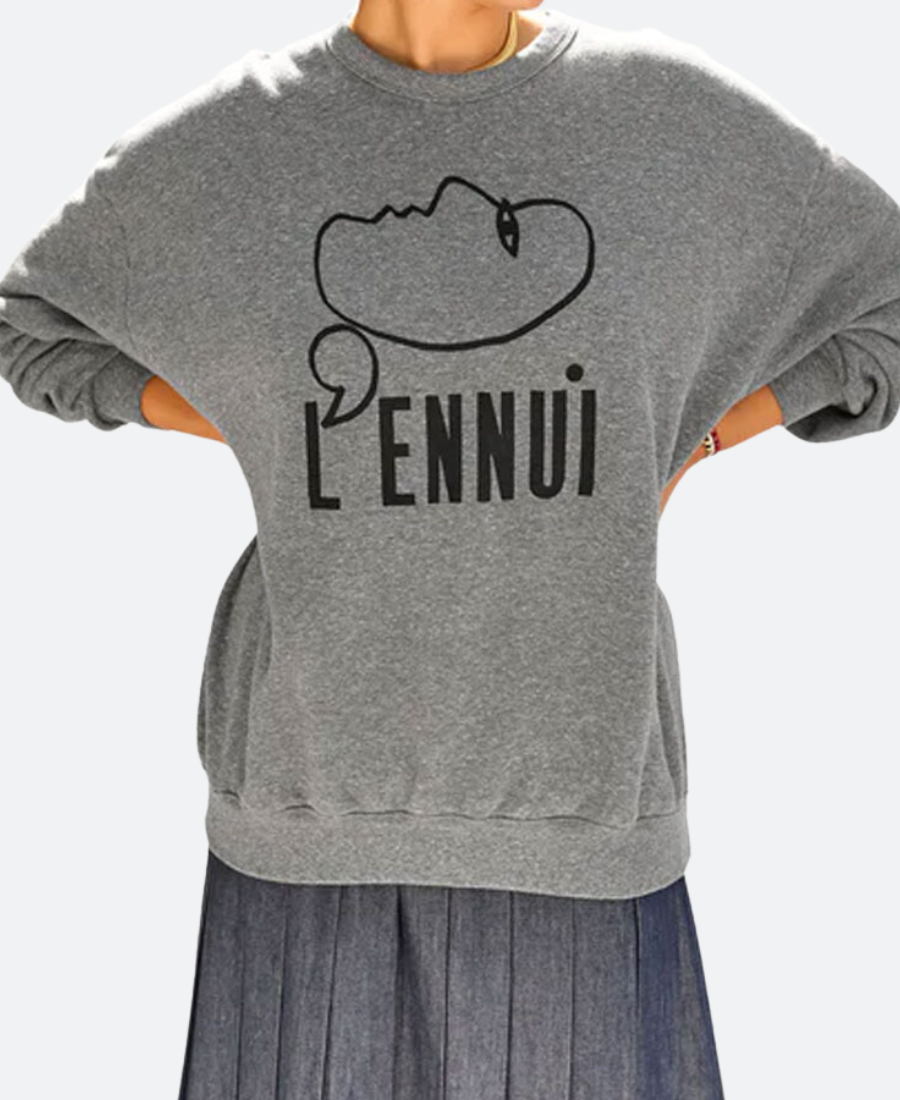 Shrinking S02 Liz Grey Oversized Sweatshirt