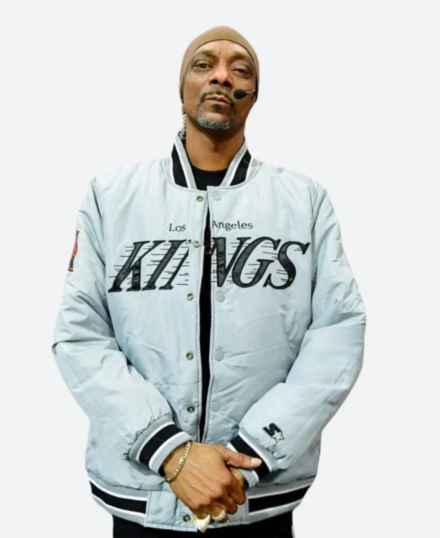 Snoop Dogg LA kings Letterman Varsity Jacket