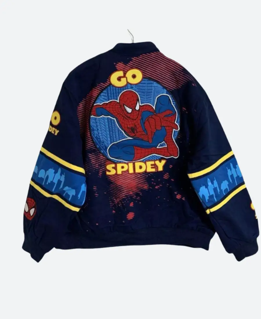 Spider Man Racing Jacket Back Image