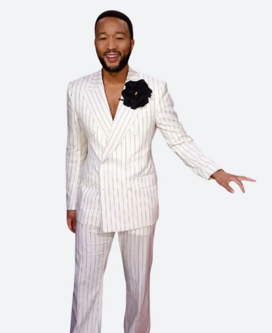 The Voice S25 John Legend Pinstripe Suit